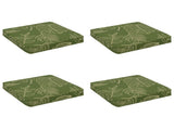 4-Piece Seat Cushions VUGHT 4 pcs 100% Polyester Leaf Design 946289
