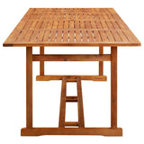 11 Piece Garden Dining Set 220x90x75 cm Solid Wood Acacia 3086987