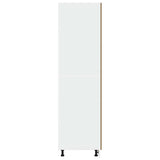 Refrigerator Cabinet Lyon Artisan Oak 60x57x207 cm Engineered Wood 856126