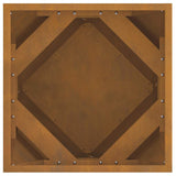 Planter 2 pcs Rusty 40 x 40 x 40 cm Weathering Steel 883835