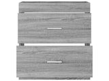 Bathroom Under Sink Cabinet Grey Sonoma 56 x 37.5 x 81 cm 890709