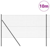 Ground Fix Welded Wire Fence 10 x 1 m PVC-Coated Steel 3351810