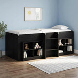 Kids'High Bed Frame 2 pcs Black Oak 203 x 101.1 x 68.5 cm 3422548