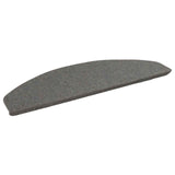 Self-adhesive Stair Mats 15 pcs Grey 80 x 28 x 3.5 cm 42040596