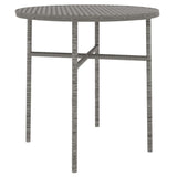 3 Piece Garden Dining Set Poly Rattan Grey 3098034