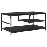 Coffee Table Black Oak 90 x 49 x 40 cm Engineered Wood 886245