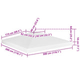 2-Tier Gazebo Top Cover 310 g/m² 3x3 m White 312074