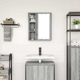 Bathroom Wall Cabinet with Mirror Grey Sonoma 50x21x60 cm 861905