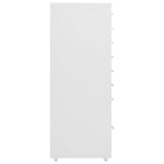 ZNTS Mobile File Cabinet Grey 28x41x109 cm Metal 335921