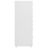 ZNTS Mobile File Cabinet Grey 28x41x109 cm Metal 335921