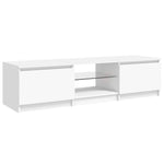 TV Cabinet with LED Lights White 140x40x36 cm 804292