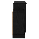 Electric Fireplace Black Oak 140 x 30 x 67 cm Engineered wood 8021144