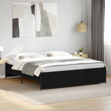 Bed Frame without Mattress Black 200x200 cm 3279867