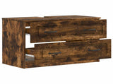 Bathroom Sink Cabinet UTRECHT Smoked Oak 82 x 41x 56 cm 897680