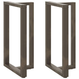 Bar Table Legs T-Shaped 2 pcs Black 60x35x cm Steel 4013095