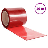 Door Curtain Red 200 mmx1.6 mm 10 m PVC 153865