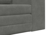 Folding Sofa Bed Dark Grey 148 x 71 x 83 cm Velvet 42030510