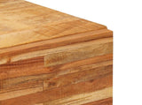 Side Cabinet with Drawer Brown 90 x 33 x 75 cm Solid Mango Wood 4018324