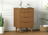 Chest of Drawers MOLDE Caramel 40 x 35 x 82 cm Solid Pine Wood 42020934