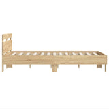 Bed Frame without Mattress Sonoma Oak 120x190 cm Small Double 3207450