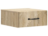 Wall-Mounted Bedside Cabinet 2 pcs Sonoma Oak 34.5 x 33 x 20 cm 898600