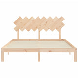 ZNTS Bed Frame without Mattress 160x200 cm Solid Wood Pine 3193736