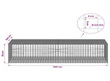 Gabion with 3.5 mm Wire and 5x5 cm Mesh 200x100x50 cm 3462406
