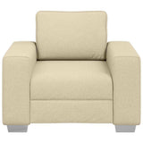 Sofa Cream 100 x 77 x 82 cm Fabric 4105214