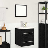 Bathroom Sink Cabinet with Drawer Black Oak 41 x 38.5 x 48 cm 3415986
