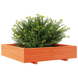 Garden Planter Wax Brown 110x110x26.5 cm Solid Wood Pine 847325