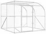 Chicken Coop Silver 200 x 200 x 215 cm Galvanised Steel 42042542