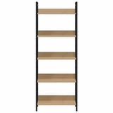 288227 5-Layer Book Shelf Oak 60x27,6x158,5 cm Engineered Wood