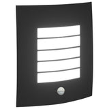 ZNTS Outdoor Wall Lights with Sensor 2 pcs Black Stainless Steel IP44 4005974