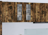 Wall Glass Cabinet LUCCA Smoked Oak 60 x 31 x 80 cm 885090