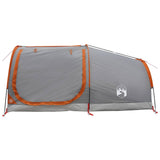 Hiking Tent Water-Resistant 2-Person Grey and Orange 42042228