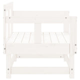 Garden Chairs 2 pcs White Solid Wood Pine 825388