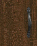 Sideboard Brown Oak 34.5x34x90 cm Engineered Wood 828539