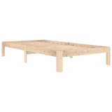 Bed Frame without Mattress Solid Wood Pine 100x200cm 810355