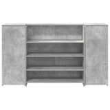 Reception Desk Concrete Grey 180x50x103.5 cm Engineered Wood 3324172