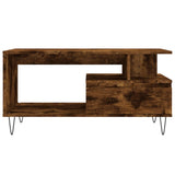 Coffee Table Smoked Oak 90x49x45 cm Engineered Wood 831025
