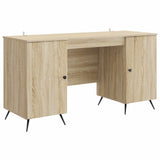 Desk with Shelf Sonoma Oak 142.5 x 50 x 75 cm Engineered Wood 3414632
