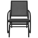 Garden Glider Chairs 2 pcs Black 61x76x87 cm Textilene&Steel 362712