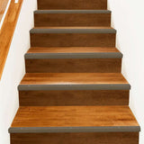 Stair Nosings 30 pcs Brown 67 x 3 x 2 cm Aluminium 4013476