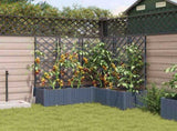 Garden Planter 5 pcs LiGht Grey 120 x 120 x 143 cm PP 42002889