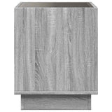 Coffee Table with Infinity LED Grey Sonoma 40x40x50 cm 847649