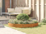 Planter Ring Brown 120 x 120 x 20 cm Weathering Steel 873646