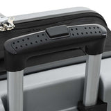 Suitcase Folding with Lock Silver 50 x 30 x 76 cm ABS Plastic 42006236