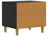 Bedside Cabinet 2 pcs Black 43 x 34.5 x 50 cm Engineered Wood 894568