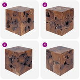 Stools 4 pcs Brown 40x40x45 cm Solid Teak Wood 274356