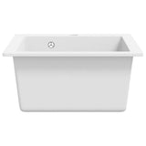 Overmount Kitchen Sink Single Basin Granite White 141674